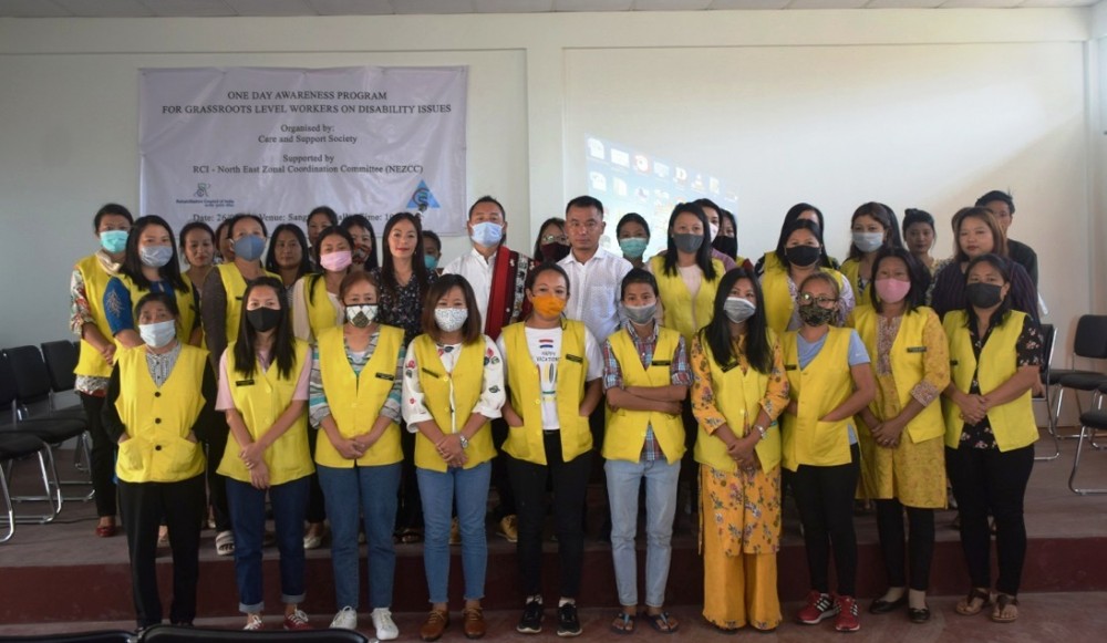 Participants at the awareness programme for grass-root level workers on disability issues held at Sangtemla Multipurpose Hall on March 26. (DIPR Photo) 